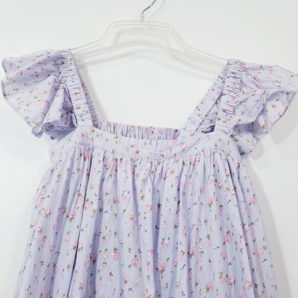 Mable Ditsy Floral Ruffle Tiered Maxi Dress Fit and Flare side Pockets - Picture 13 of 14